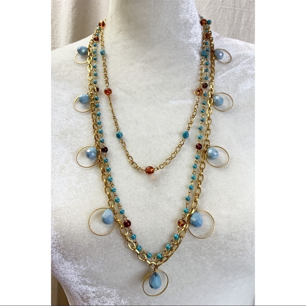 Joan rivers 3 strand Layered Necklace